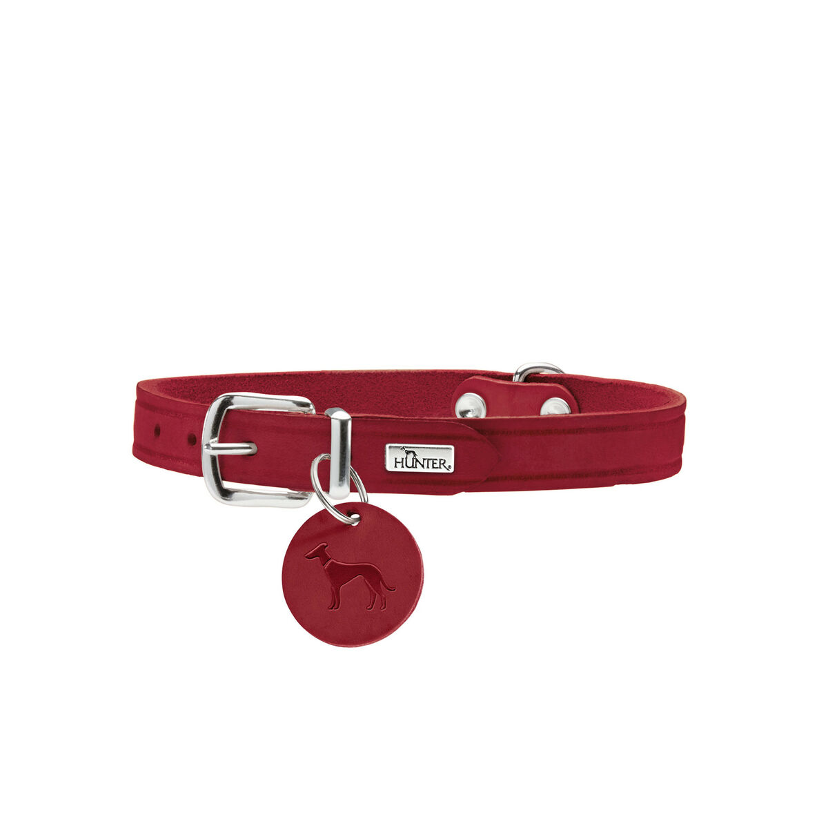 Hundehalsbånd Hunter Aalborg Rød S/M 37-43 cm